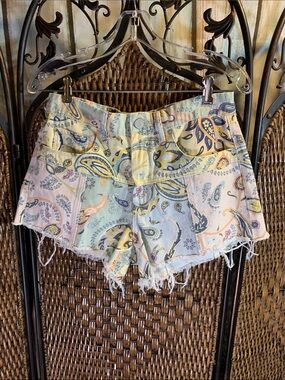 BlankNYC Patchwork Denim Shorts Size 29